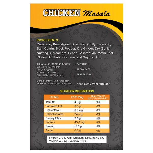 chicken masala 100g cartons
