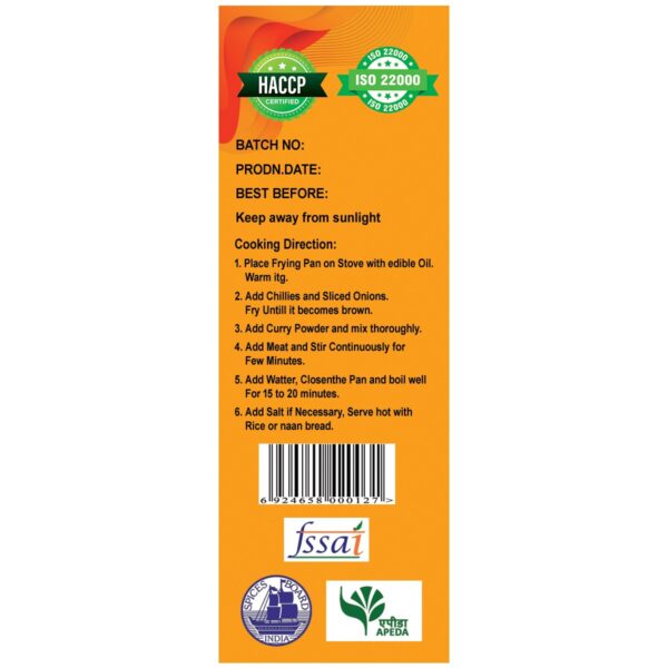 all purpose of frying curry powder 350g