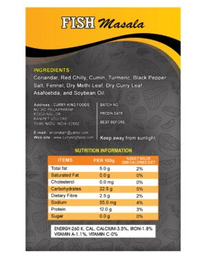 fish masala 100g cartons