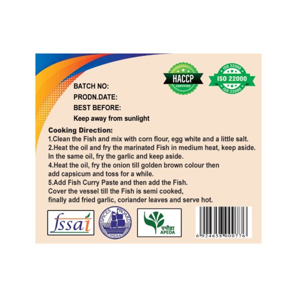 fish curry paste 454g