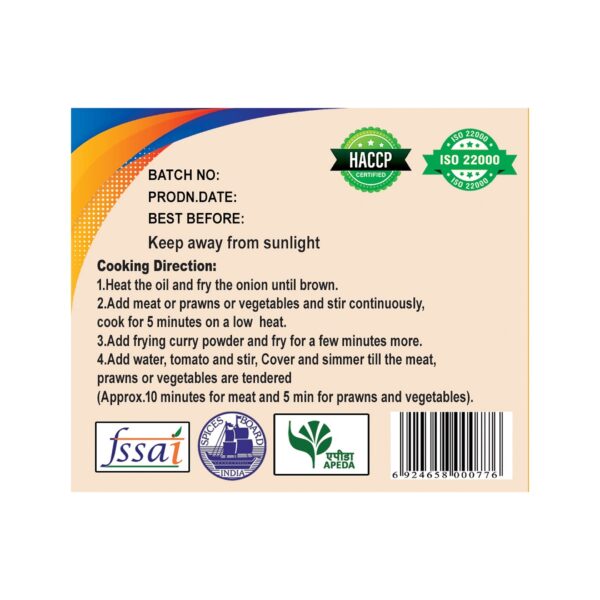 all purpose frying curry powder 150g