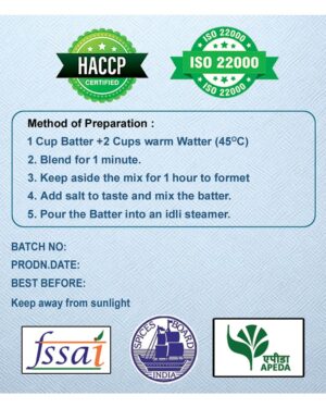 instant idly mix flour 1050g