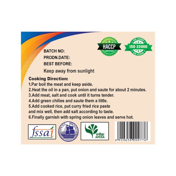 curry fried rice paste 225g