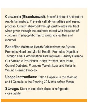 curcumin capsules – 60 nos