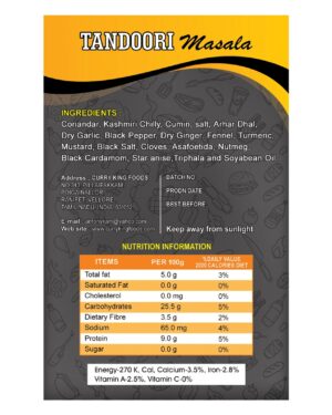 tandoori masala 100g cartons